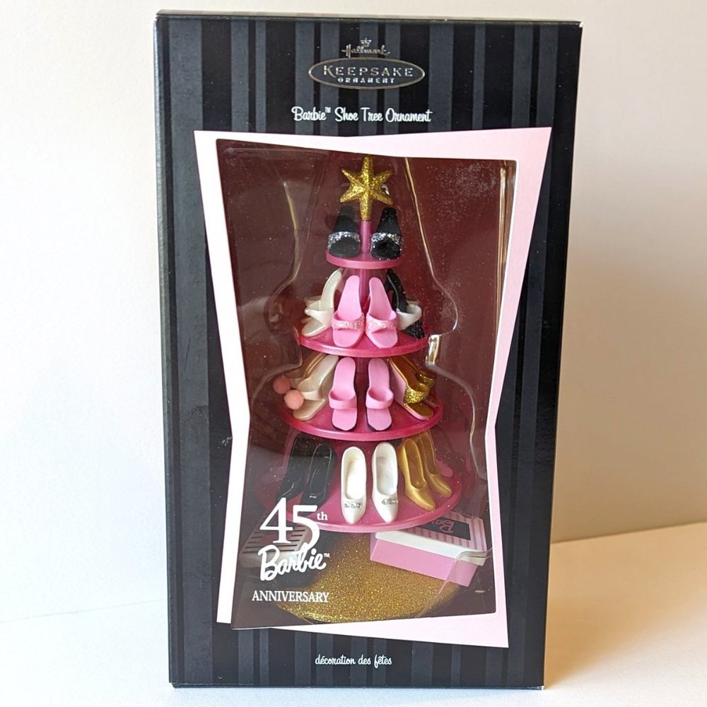 NEW Hallmark 2004 "Barbie Shoe Tree Ornament " 45th Barbie Anniversary